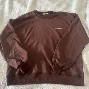 Los Angeles Brown Crewneck Sweater